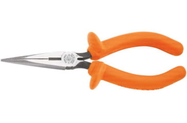 Image of Klein Tools Long Nose Side-Cutters Pliers, Insulated, 7In, Orange, D203-7-INS