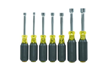 Image of Klein Tools Magnetic Nut Driver Set, 3In Shaft, 7Piece, Black/Yellow, 631M