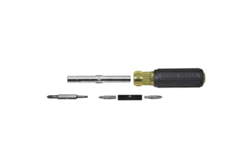 Image of Klein Tools Multi-Bit Screwdriver/Nut Driver, 10in1, Heavy Duty, Black/Yellow, 32557