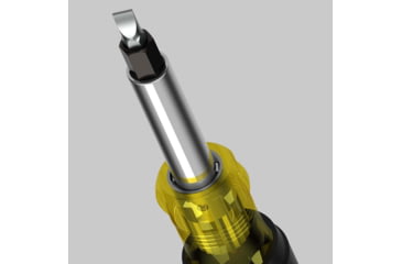 Image of Klein Tools Multi-Bit Screwdriver/Nut Driver, 10in1, Heavy Duty, Black/Yellow, 32557