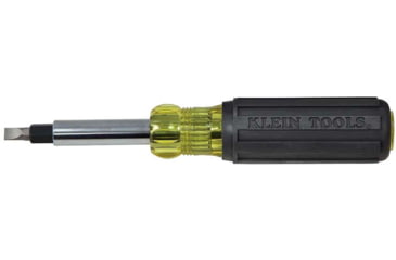 Image of Klein Tools Multi-Bit Screwdriver/Nut Driver, 10in1, Heavy Duty, Black/Yellow, 32557