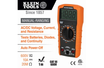 Image of Klein Tools Premium Electrical Test Kit, Orange/Black, 69355