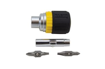 Image of Klein Tools Ratcheting Stubby Screwdriver 6-in-1 61995