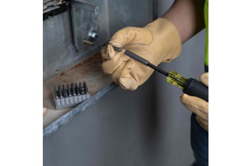 Image of Klein Tools Screwdriver w/32-Piece Tamperproof Bit Set Magnetic, 32510