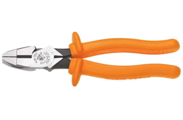 Image of Klein Tools Side Cutting Pliers, New England Insulated, 9In, Orange, D213-9NE-INS