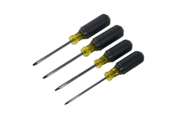 Image of Klein Tools Square Reces Screwdriver Set, 4Piece, Black/Yellow, 85664
