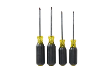 Image of Klein Tools Square Reces Screwdriver Set, 4Piece, Black/Yellow, 85664