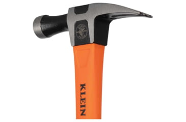 Image of Klein Tools Straight-Claw Hammer, 18oz, 15In, Orange/Black, H80718