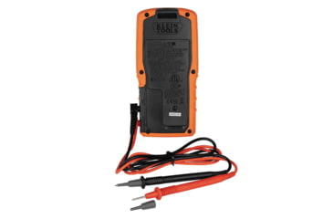 Image of Klein Tools TRMS Auto-Ranging Slim Digital Multimeter, 600V, Temp, Orange/Black, MM450
