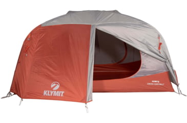 Image of Klymit Cross Canyon Tent, 3 Person, Red/Grey, 09C3RD01C