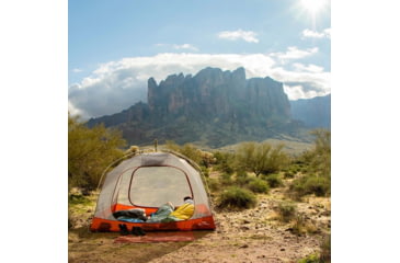 Image of Klymit Cross Canyon Tent, 3 Person, Red/Grey, 09C3RD01C