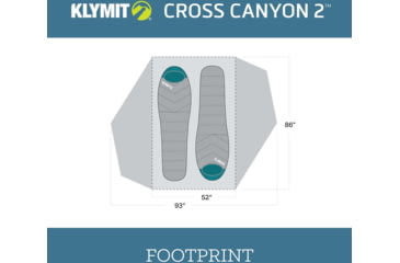 Image of Klymit Cross Canyon Tent, 3 Person, Red/Grey, 09C3RD01C
