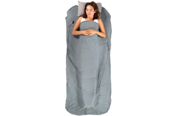 Image of Klymit Nest Warm Weather Sleeping Bag Liner, Grey, Large, 13NWGR01C