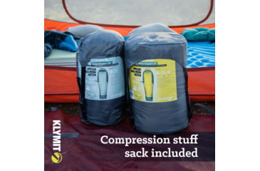 Image of Klymit Wild Aspen Sleeping Bag, 0 Degrees, Yellow, Large, 13WAYL00D