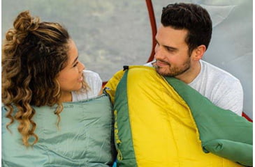 Image of Klymit Wild Aspen Sleeping Bag, 0 Degrees, Yellow, Large, 13WAYL00D