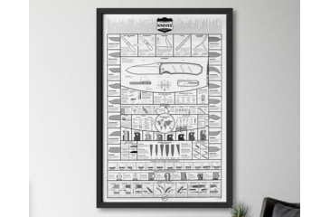 Image of Knafs A Modern Guide to Knives - Knife Poster - 24x36in, Rolled/Tubed, White, KNAFS-00001
