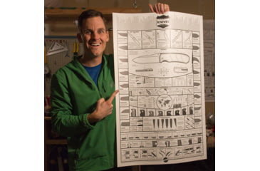 Image of Knafs A Modern Guide to Knives - Knife Poster - 24x36in, Rolled/Tubed, White, KNAFS-00001