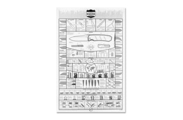 Image of Knafs A Modern Guide to Knives - Knife Poster - 24x36in, Rolled/Tubed, White, KNAFS-00001