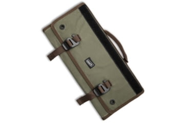 Image of Knafs Co. KNAFS Burrito Grande EDC Storage Roll Carry Case - Guacamole Waxed Canvas, Black/Green, adult, BHQ-228486