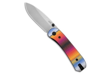 Image of Knafs KNAFS Lander 1 Liner Lock Knife Mexican Blanket Printed G-10 2.75" SW, Black/Blue/Orange/Yellow, D2, adult, BHQ-234107