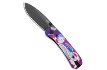 Image of Knafs KNAFS Lander 1 Liner Lock Knife Sfank &amp; Gary G-10 2.75" Black SW, Pink/Purple, D2, adult, BHQ-234111