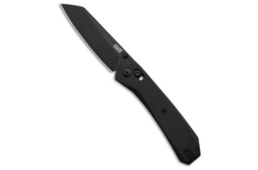 Image of Knafs KNAFS Lander 2 Clutch Lock Reverse Tanto Knife Black Aluminum 3.25" Black, Black, Elmax, adult, BHQ-236066