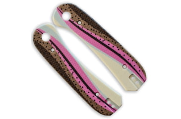 Image of Knafs Lander 1 Knife Scales, Rainbow Trout , G10, Multi, KNAFS-00088