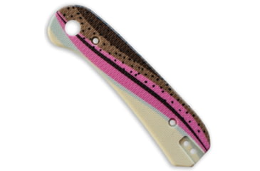 Image of Knafs Lander 1 Knife Scales, Rainbow Trout , G10, Multi, KNAFS-00088