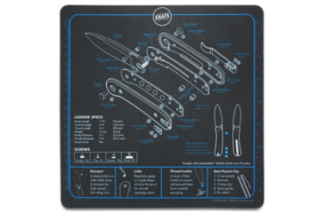 Image of Knafs Lander 1 Knife Shop Mat/Mouse Pad, Black, KNAFS-00076