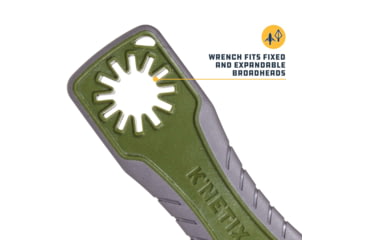 Image of KNetix MV Broadhead Wrench and Sharpener, Gray/Olive, 14710