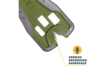 Image of KNetix MV Broadhead Wrench and Sharpener, Gray/Olive, 14710