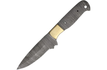 Image of Knifemaking Drop Damas Fixed Blade Knife, 4.75in, Damascus Steel drop Point Blade, Damascus Steel Handle, SM-APR-BL9 DAMASCUS