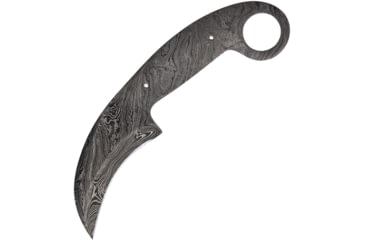 Image of Knifemaking Karambit Knife Blade Damascus, 3.25 Damascus steel karambit blade, One-piece construction, SM-APR-BL3 DAMASCUS