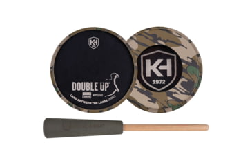 Image of Knight &amp; Hale Double Up Aluminum/Glass Pot Game Call, Mossy Oak Greenleaf, KHT0240