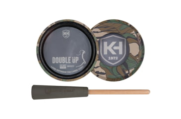 Image of Knight &amp; Hale LBL Double Up Glass/Slate Pot Turkey Call, Mossy Oak Greenleaf, KHT0237
