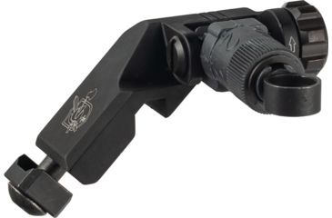 Image of Knight's Armament 45 Degree Offset Folding Micro Rear Sight, 600 Meter, Clamp Mount, Black, 30878