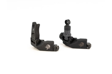 Image of Knight's Armament Offset Fixed Front and Rear Sight, Black, 31593