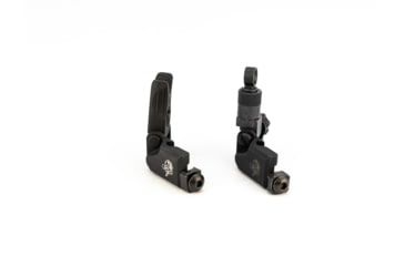 Image of Knight's Armament Offset Fixed Front and Rear Sight, Black, 31593