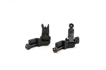 Image of Knight's Armament Offset Fixed Front and Rear Sight, Black, 31593