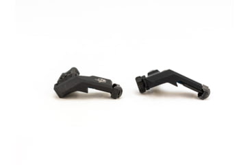 Image of Knight's Armament Offset Fixed Front and Rear Sight, Black, 31593