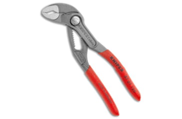 Image of Knipex 5in Cobra Water Pump Pliers, Polymer Handle, Gray/Orange, 4.93 inch, BHQ-178036