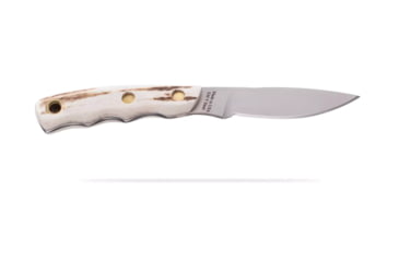 Image of Knives of Alaska Alpha Wolf / Cub Bear Combo Fixed Blade Knives, 3in / 2.75in, CPM MagnaCut Stainless Steel, Drop Point /Caping Blade, Stag, Brown And White Sculpted Bone Handle, 00373FG