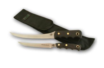 Image of Knives of Alaska Fishermans Combo Fillet Knives Set, Suregrip Handle, Black 00092FG