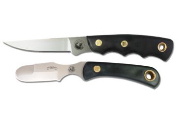 Image of Knives of Alaska Jeager D2 Muskrat Combo Knives, Suregrip Handle, Black, 00257FG