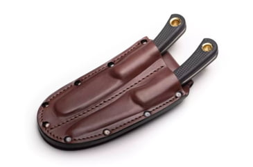Image of Knives of Alaska Muskrat / Cub Bear Combo Fixed Blade Knives, 2.25in / 2.75in, CPM-S30V Stainless Steel, Round Point/Caping Blade, Santoprene, Black Handle, 00102FG