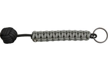 Image of Knotty Boys 6 in. Monkey Fist Keychain, Black-Foliage KYKM0104