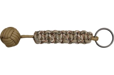 Image of Knotty Boys 6 in. Monkey Fist Keychain, Coyote-Desert Camo KYKM0323