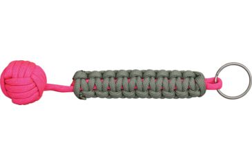 Image of Knotty Boys 6 in. Monkey Fist Keychain, Foliage-Pink KYKM0704