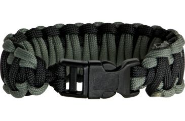Image of Knotty Boys Fat Boy Survival Bracelet, Black and Foliage, 8in. Diameter KY118