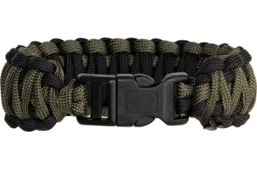 Image of Knotty Boys Fat Boy Survival Bracelet, Black-OD Green, 8in. Diameter KY116